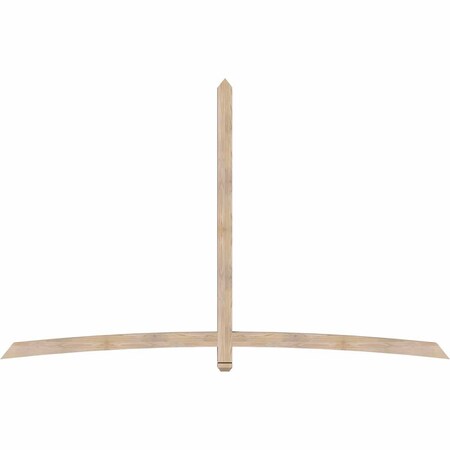 Ekena Millwork Bellingham Smooth Timber Gable Bracket, Douglas Fir, 108"W x 68"H x 3 1/2"D x 3 1/2"F, 15/12 Pitch GBW108X68X0404BEL00SDF